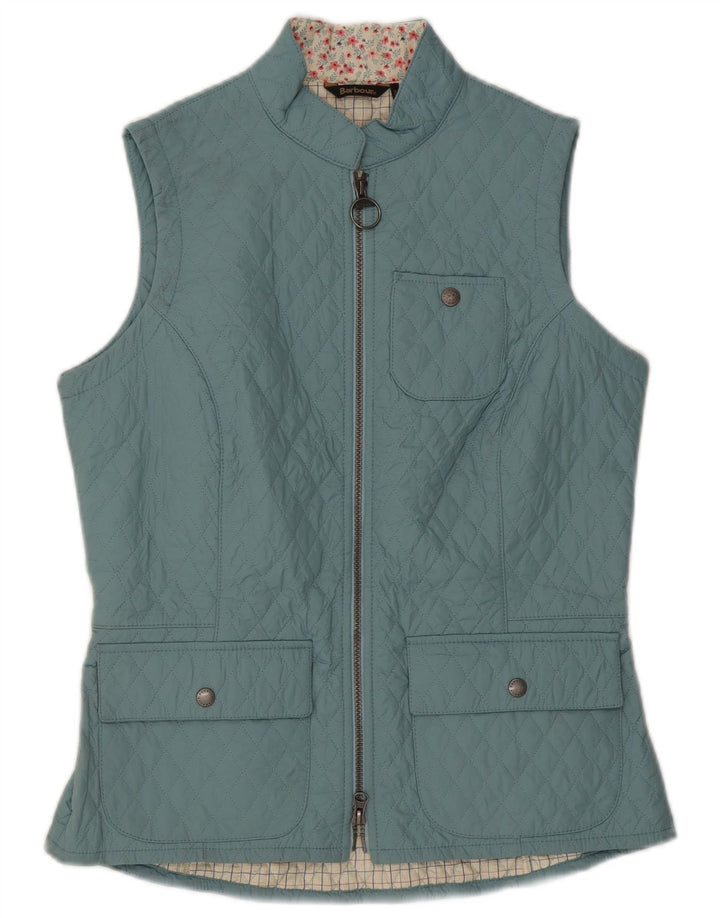 Gilet trapuntato da donna Barbour UK 12 blu medio in poliammide