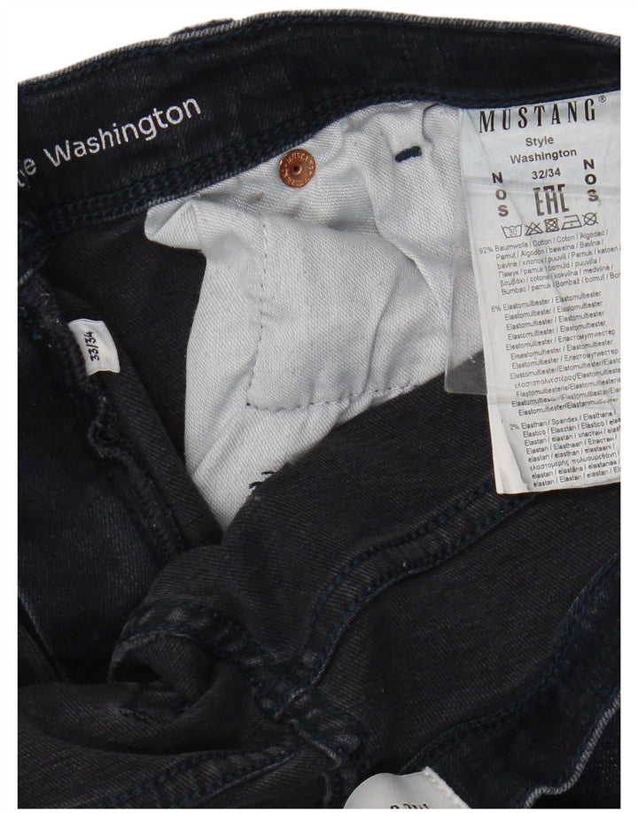 Jeans slim Washington da uomo Mustang W33 L34 cotone blu navy