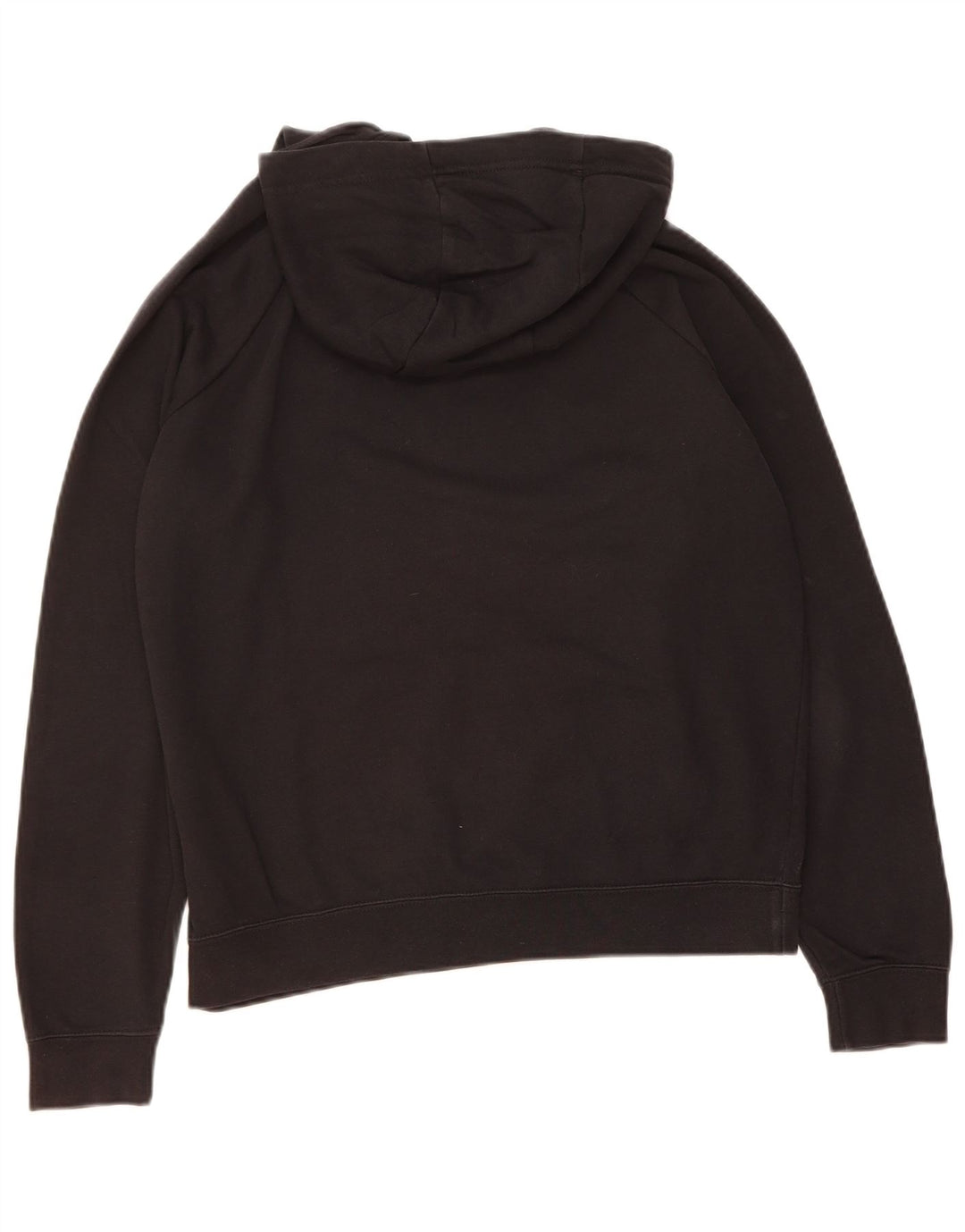 NIKE Womens Oversized Hoodie Jumper UK 14 Medium Black Cotton