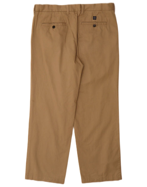 Pantaloni chino vestibilità regolare Marks & Spencer da uomo blu Harbour W34 L29 Beige
