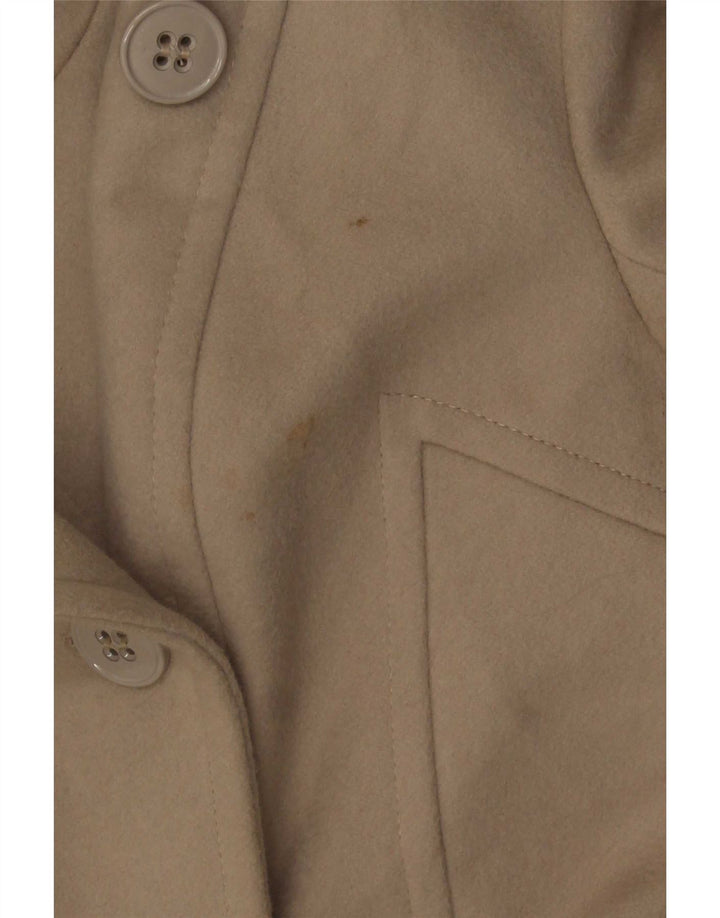Cappotto doppiopetto da donna Reiss UK 6 XS Beige Lana vergine