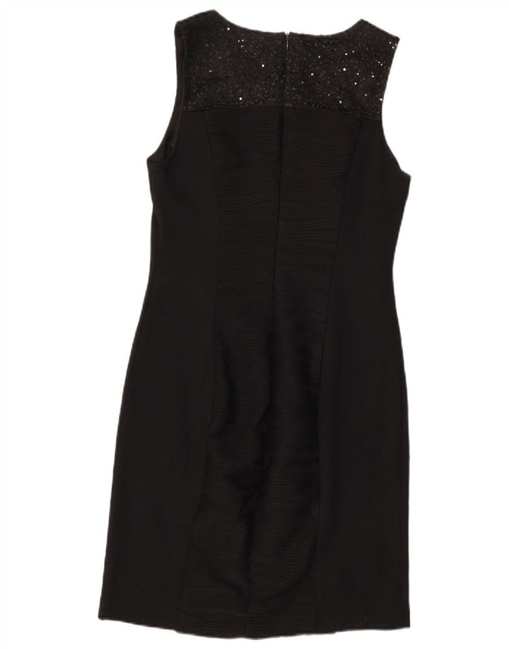 CALVIN KLEIN Abito tubino senza maniche da donna US 8 Medium Nero