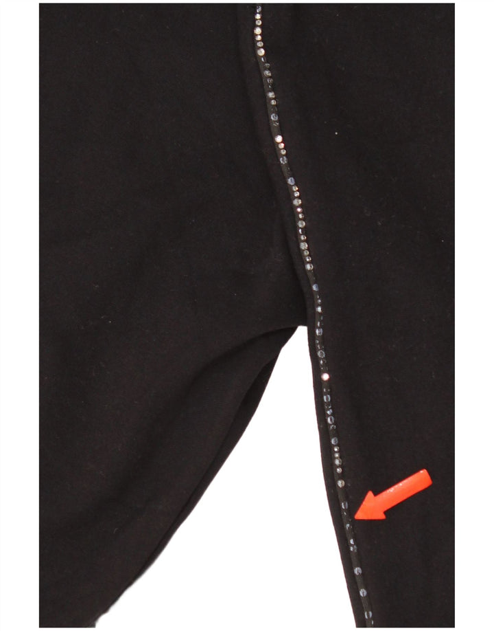 Leggings corti da donna Marks & Spencer UK 8 piccoli in viscosa nera