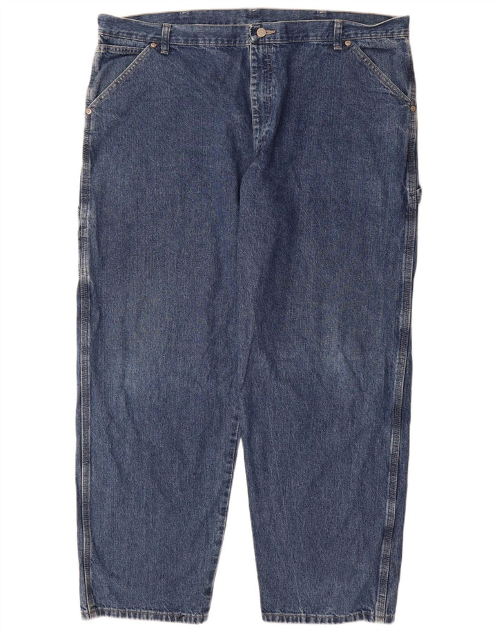 Jeans dritti cargo da uomo Wrangler W42 L30 cotone blu