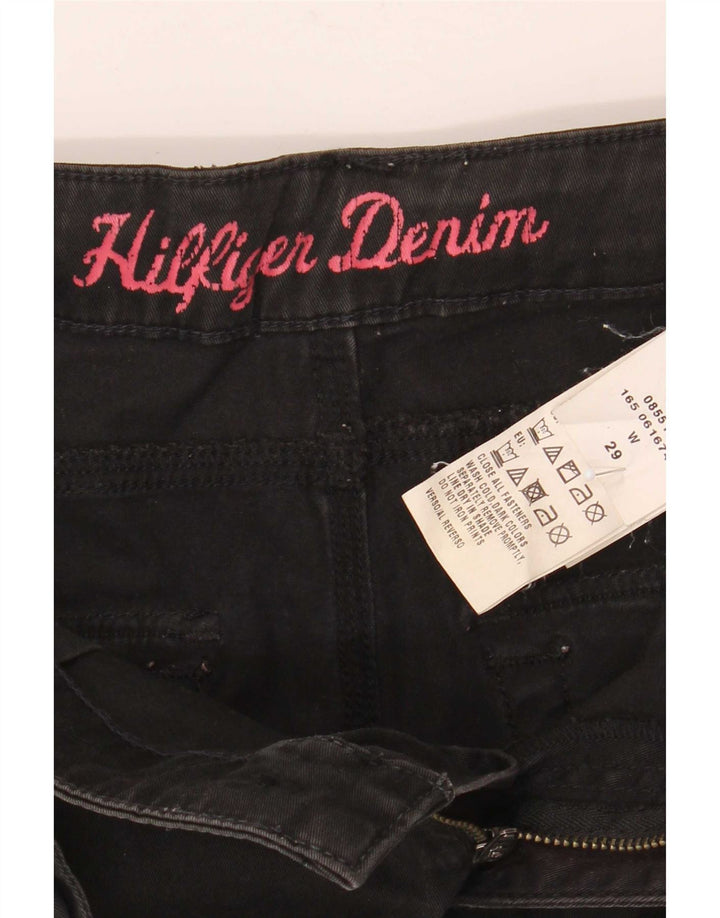 Pantaloncini chino con pegged da donna Tommy Hilfiger W29 cotone nero medio