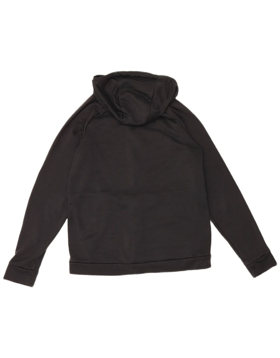 Felpa con cappuccio e zip Nike Dri Fit da uomo in poliestere nero medio