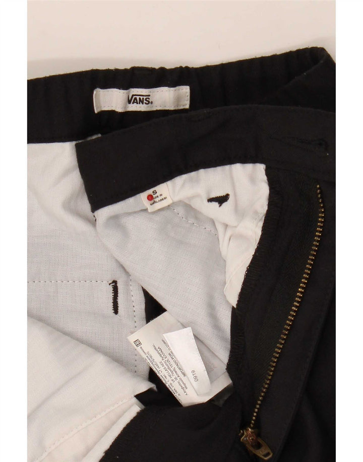 Pantaloni cargo dritti da uomo Vans Small W29 L28 poliestere nero