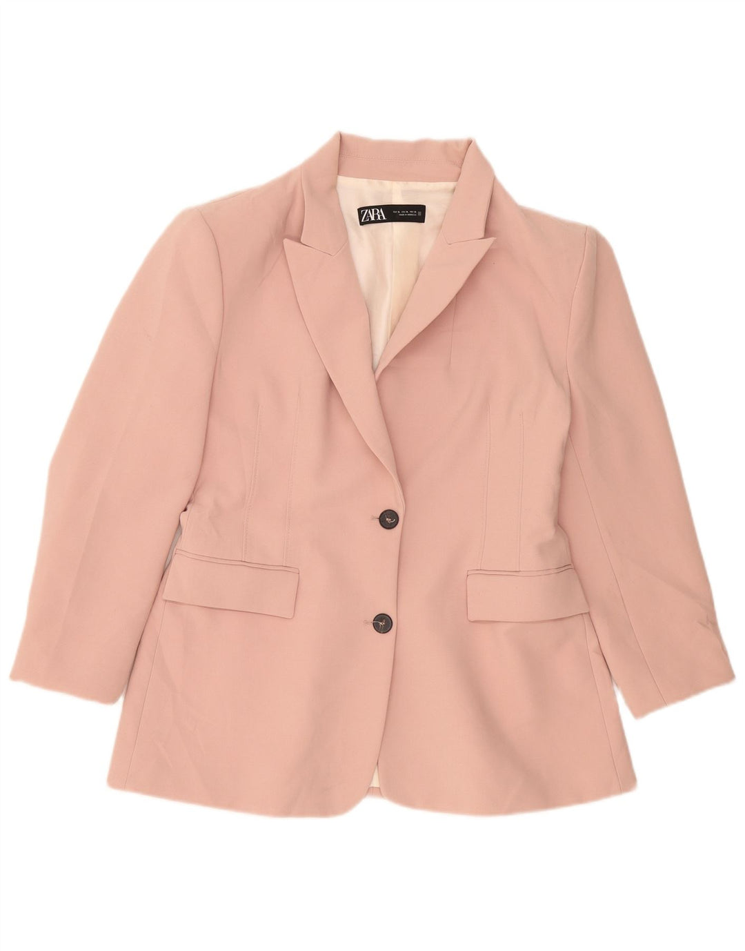Giacca blazer a 2 bottoni da donna Zara UK 18 XL Rosa