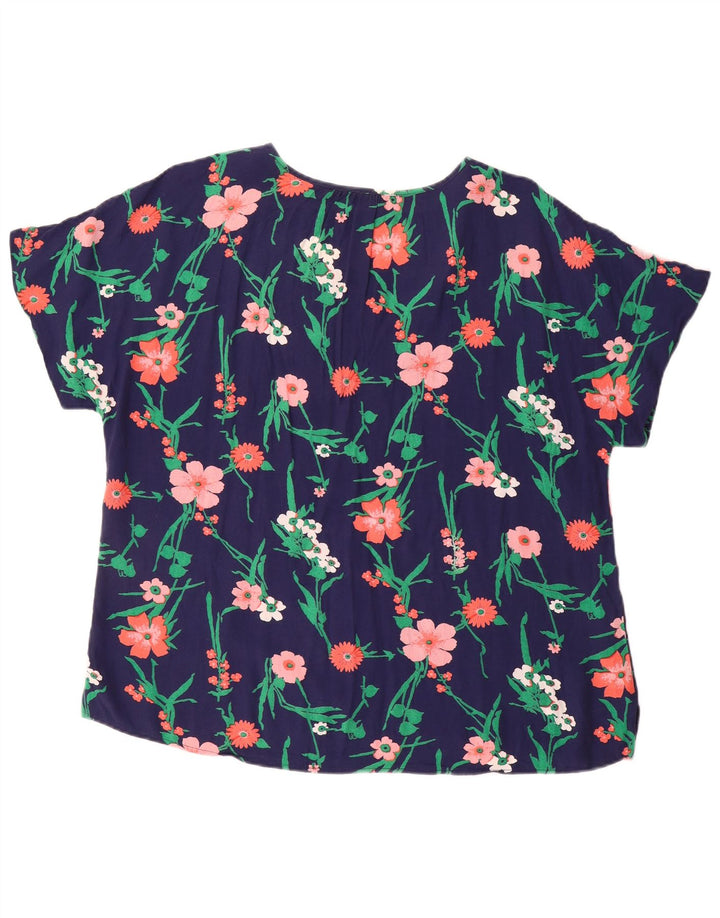 Gant Camicetta da donna Top UK 16 Grande Blu Navy Floreale