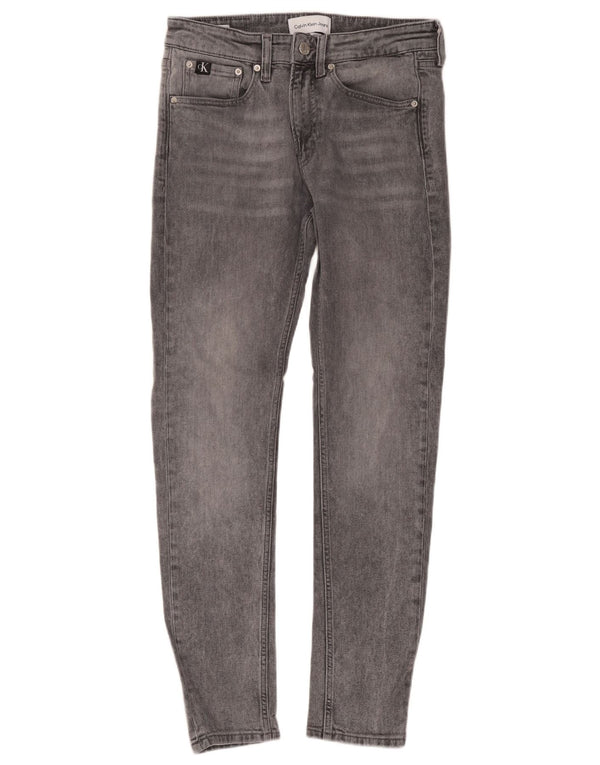 Jeans affusolati slim fit da uomo Calvin Klein W29 L32 cotone grigio