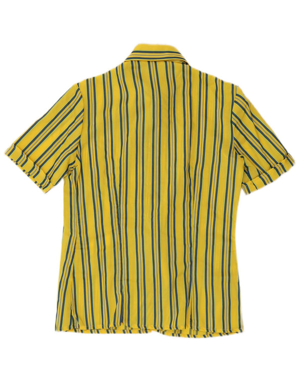 Camicia a maniche corte da donna Belmonte IT 44 a righe gialle medie