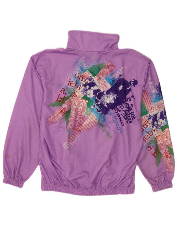 Sportful Mens Graphic Tracksuit Top Jacket XS Purple Polyester