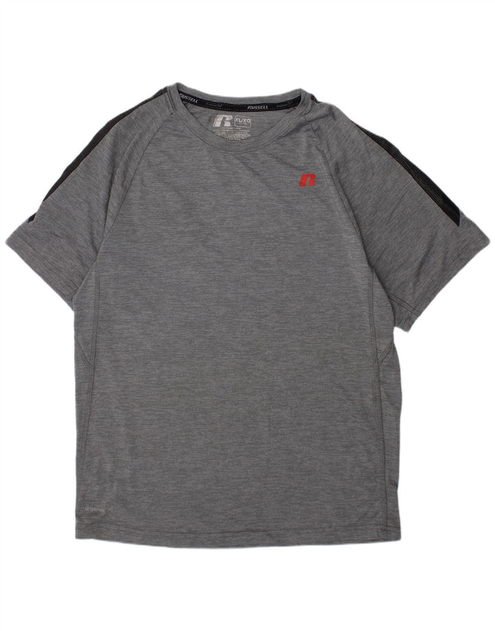 Maglietta da ragazzo Dri-Power RUSSELL ATHLETIC 14-15 anni XL Grigia