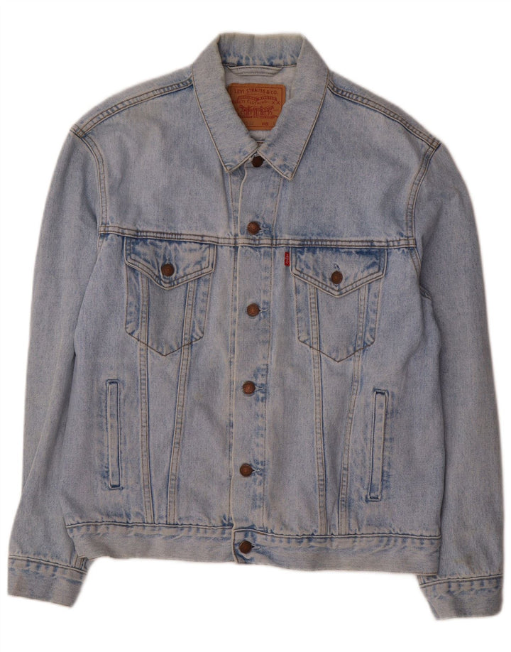Giacca di jeans da uomo Levi's UK 40 grande cotone blu