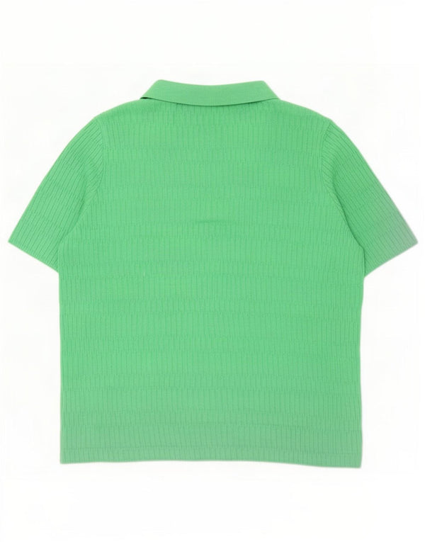 Polo da donna Marks & Spencer UK 16 Large verde viscosa