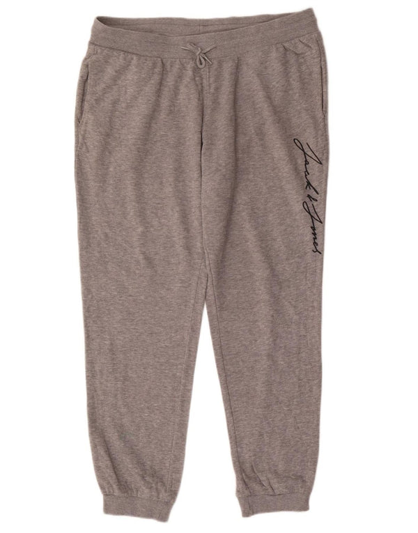 Jack & Jones Pantaloni da tuta con grafica da uomo Joggers 2XL Cotone grigio