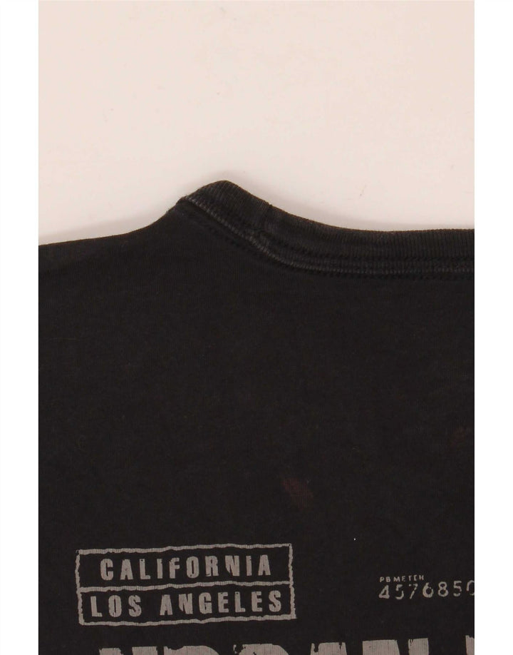 T-shirt grafica da uomo con vestibilità regolare Lee, cotone medio nero