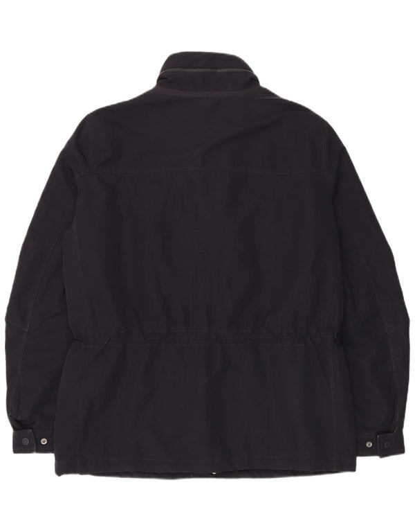 Giacca utility da uomo con cappuccio Geox UK 42 XL Blu Navy