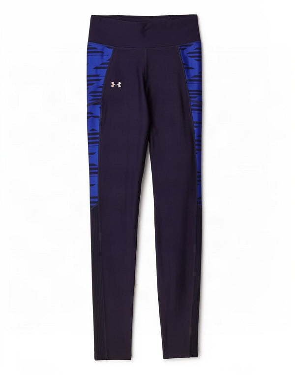Leggings da donna Under Armour UK 6 XS Poliestere geometrico blu navy
