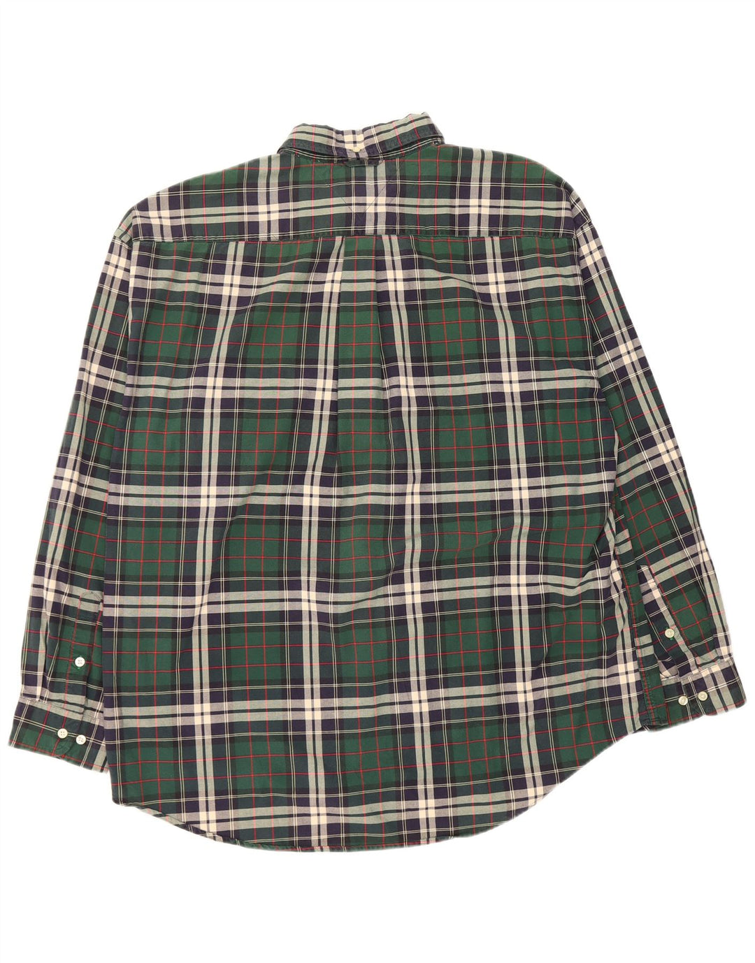Camicia in flanella da uomo Tommy Hilfiger 2XL cotone a quadri verde