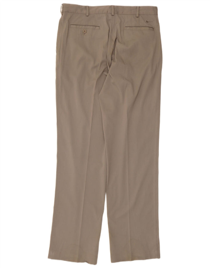 Pantaloni chino dritti da uomo Nike W32 L34 poliestere grigio