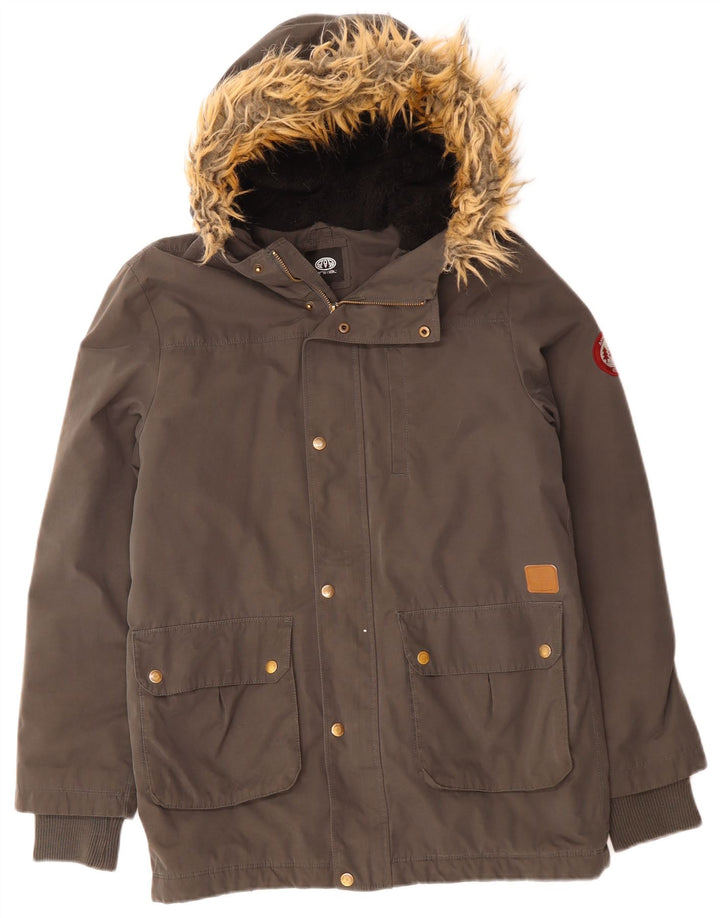 Parka con cappuccio Animal Boys 13-14 anni Grigio