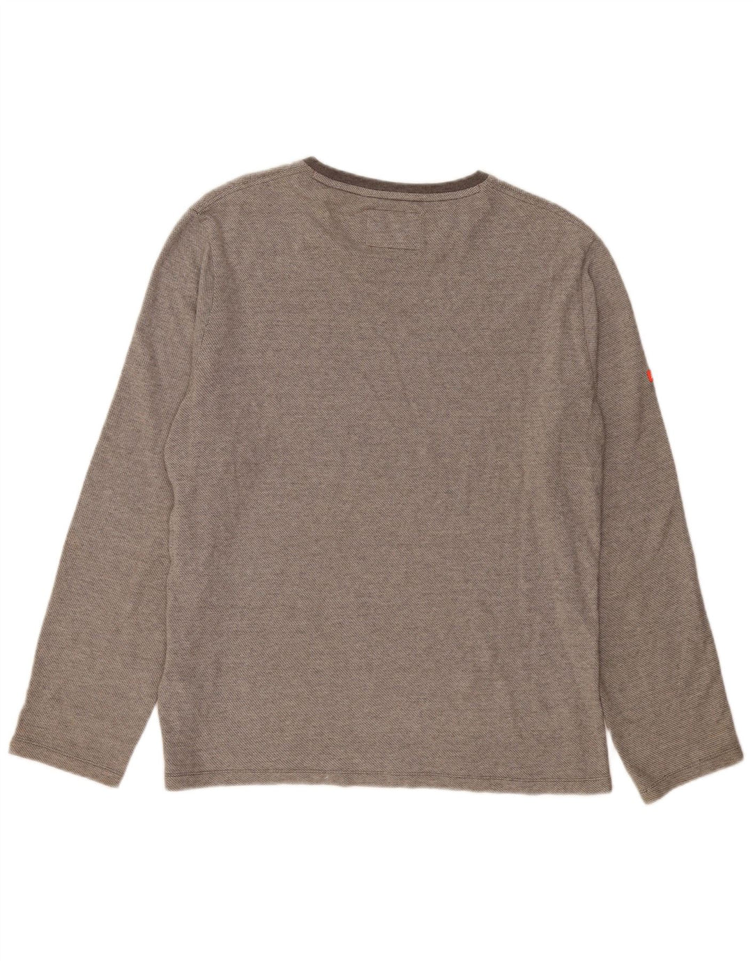 Maglia da uomo a maniche lunghe XL Superdry in cotone grigio