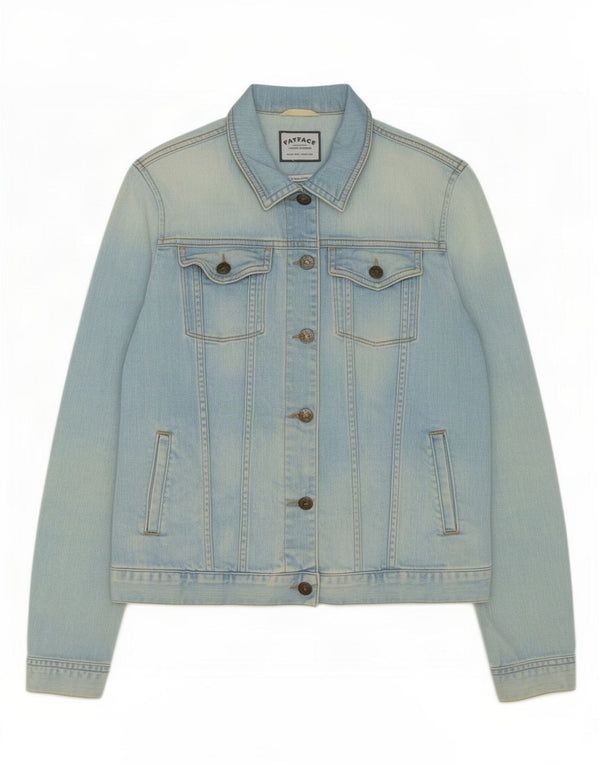 Giacca di jeans da donna Fat Face UK 12 Cotone blu medio