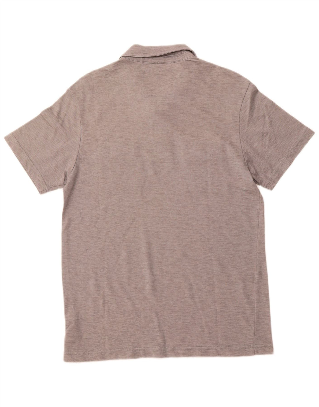 Polo militare da uomo GUESS grande in cotone gessato grigio