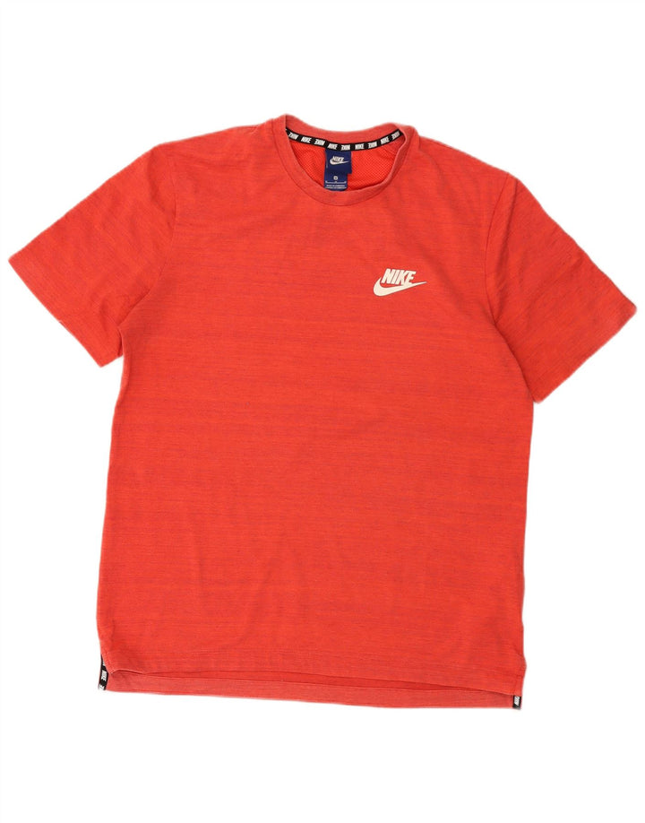 T-shirt da uomo Nike Top in cotone a righe rosse medie