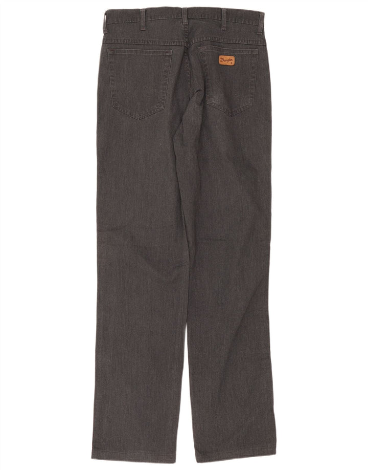 Pantaloni casual dritti elasticizzati Texas da uomo Wrangler W33 L36 cotone grigio