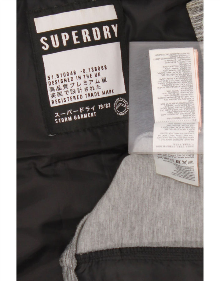 Giacca imbottita con cappuccio da donna SUPERDRY UK 12 Colore grigio medio