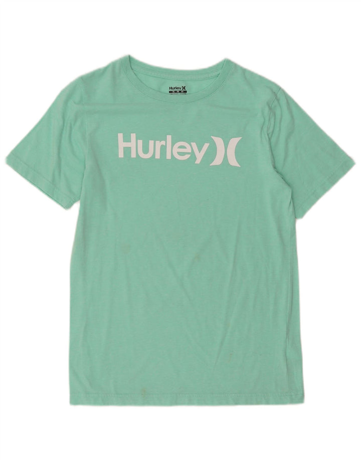 T-shirt con grafica HURLEY per ragazzi 13-14 anni XL in cotone verde