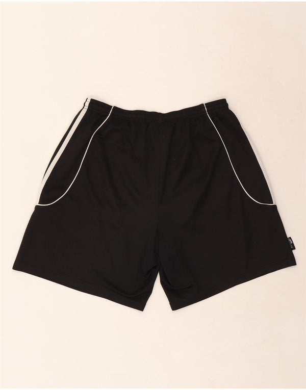 Pantaloncini sportivi Adidas Climalite da uomo grandi in poliestere nero