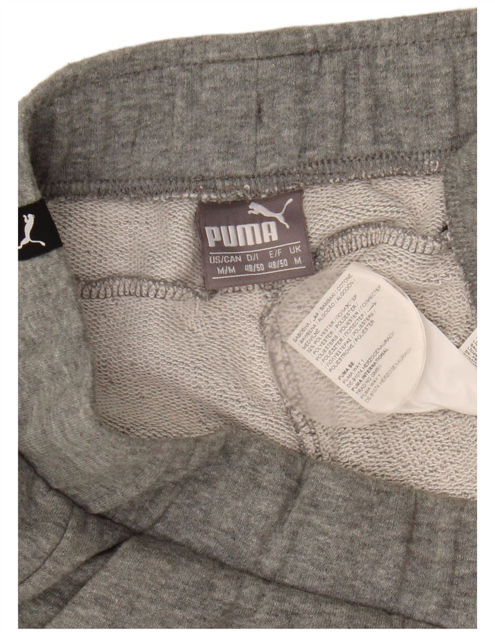 Pantaloncini sportivi grafici da uomo Puma in cotone chiazzato grigio medio