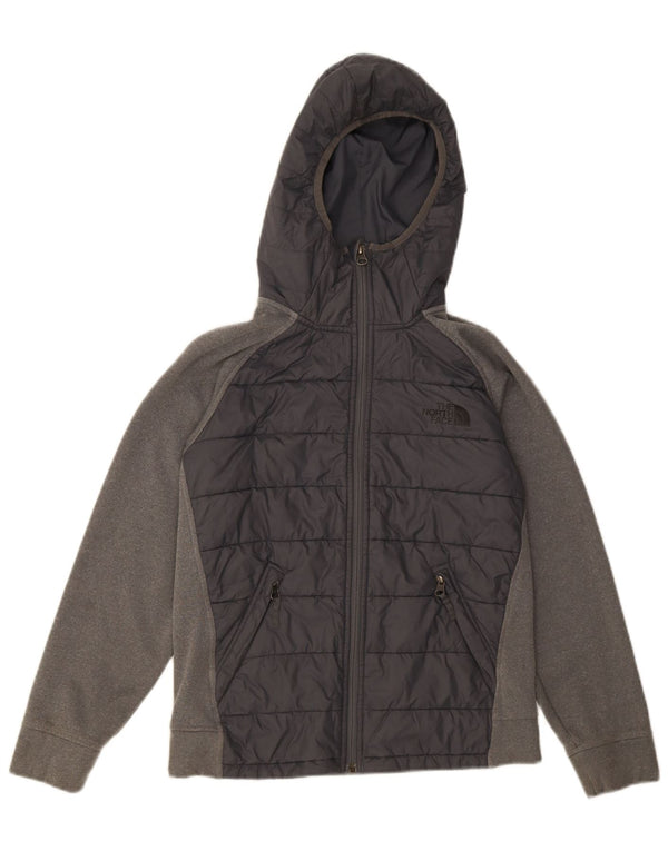 Maglione con cappuccio e zip per ragazzi The North Face 11-12 anni Large Grey Colourblock