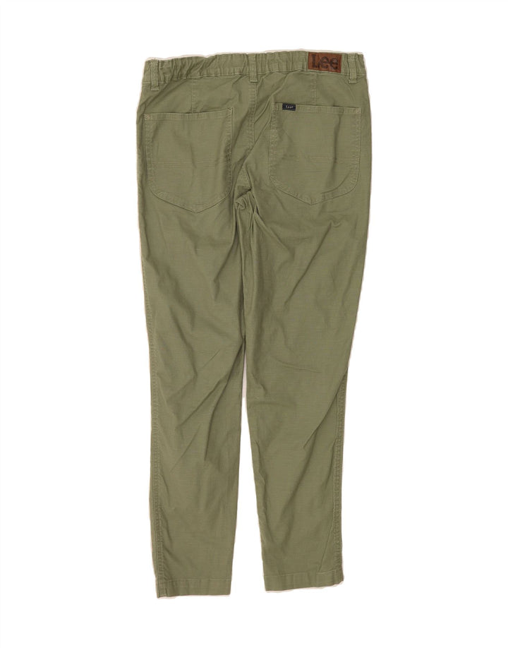 LEE Womens Mid Rise Regular Fit Chino Trousers US 6 Medium W30 L28 Khaki Vintage Lee and Second-Hand Lee from Messina Hembry 