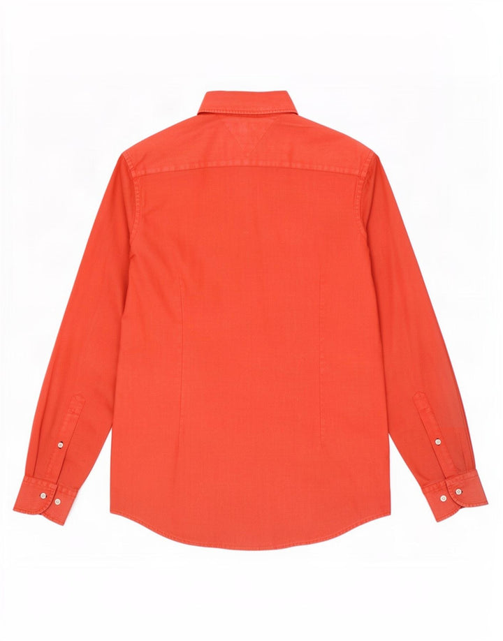 Camicia da uomo Tommy Hilfiger grande in cotone rosso