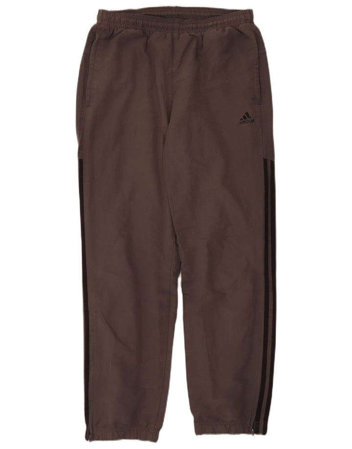 Pantaloni da tuta da uomo Adidas Joggers in poliestere grigio medio