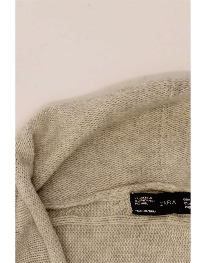 Maglione Bolero da donna Zara UK 12 Grigio medio chiazzato