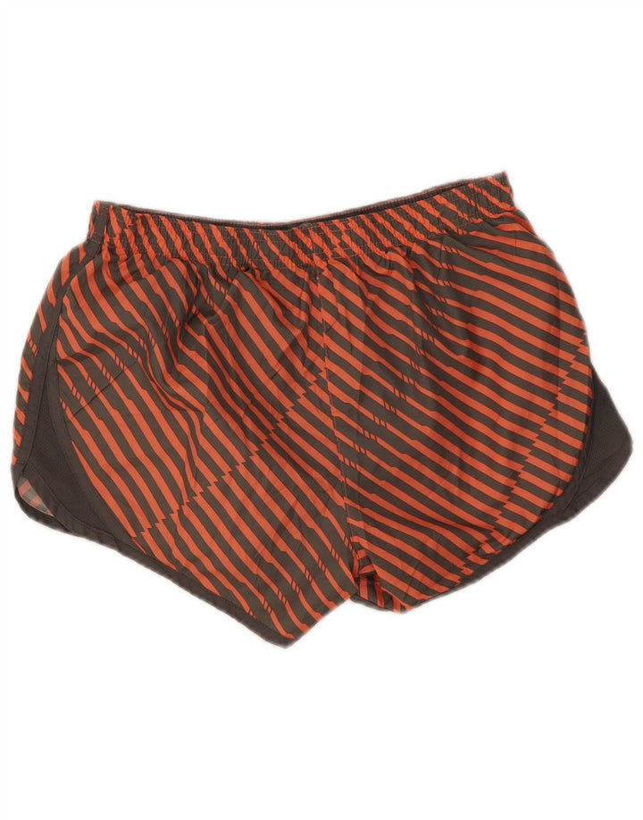 Pantaloncini sportivi da uomo Umbro in poliestere a righe arancioni medie