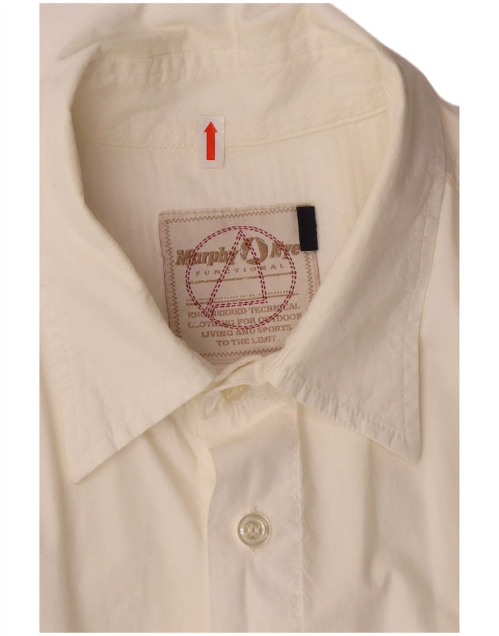 Camicia a maniche corte da uomo Murphy & Nye 2XL bianco sporco