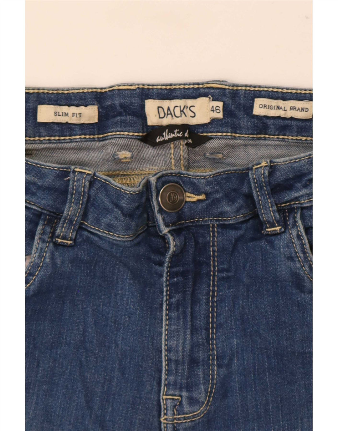 Jeans slim da uomo Dack IT 46 piccoli W30 L29 blu