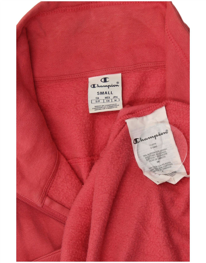 Giacca da tuta da donna CHAMPION UK 10 piccola in cotone rosa