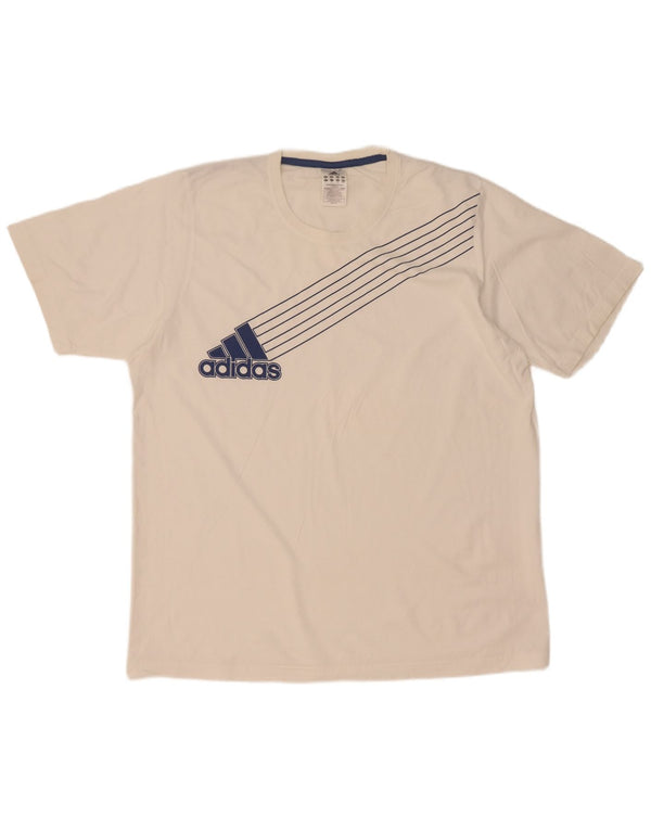 T-shirt grafica da uomo Adidas Top XL bianca