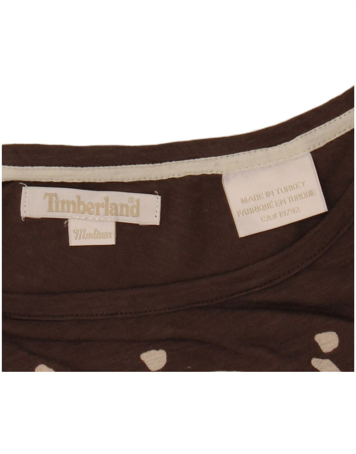 T-shirt grafica da donna Timberland Top UK 14 Marrone medio
