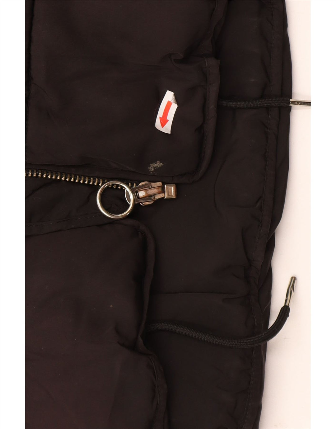 Giacca imbottita oversize con cappuccio da donna Topshop UK 8 piccola poliestere nero