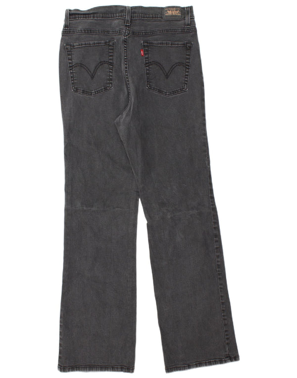 Levi's Donna 512 Jeans Bootcut Perfettamente Dimagranti US 14 XL W32 L30 Nero