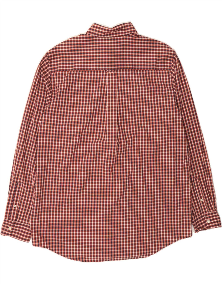 CHAPS Mens Shirt XL Red Check Cotton Vintage Chaps and Second-Hand Chaps from Messina Hembry 