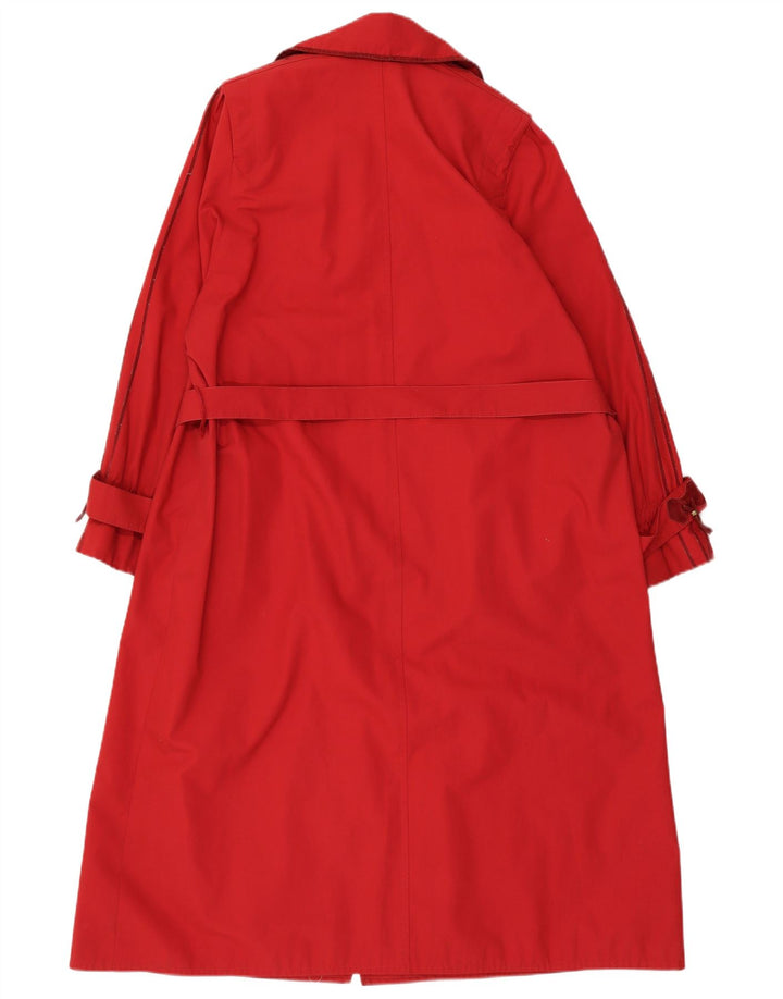 Trench da donna VINTAGE UK 14 rosso medio